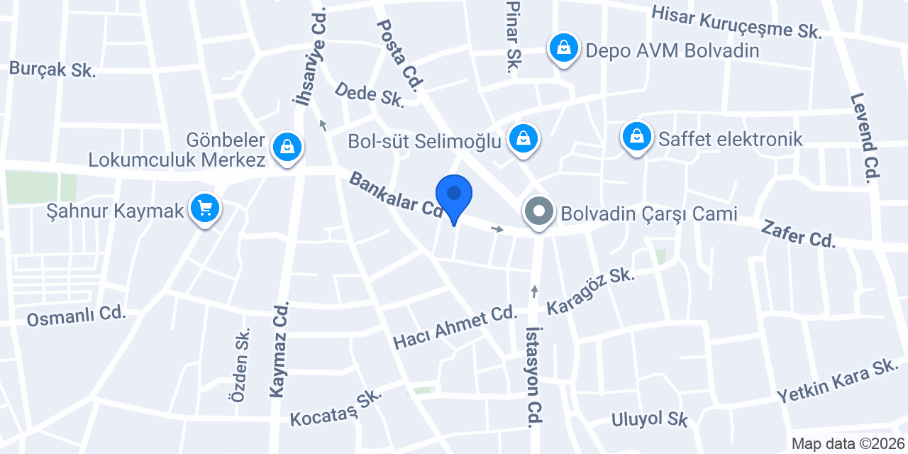 Akkuşoğlu Pastanesi konumu