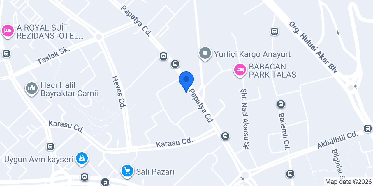 Komagene Papatya Caddesi konumu