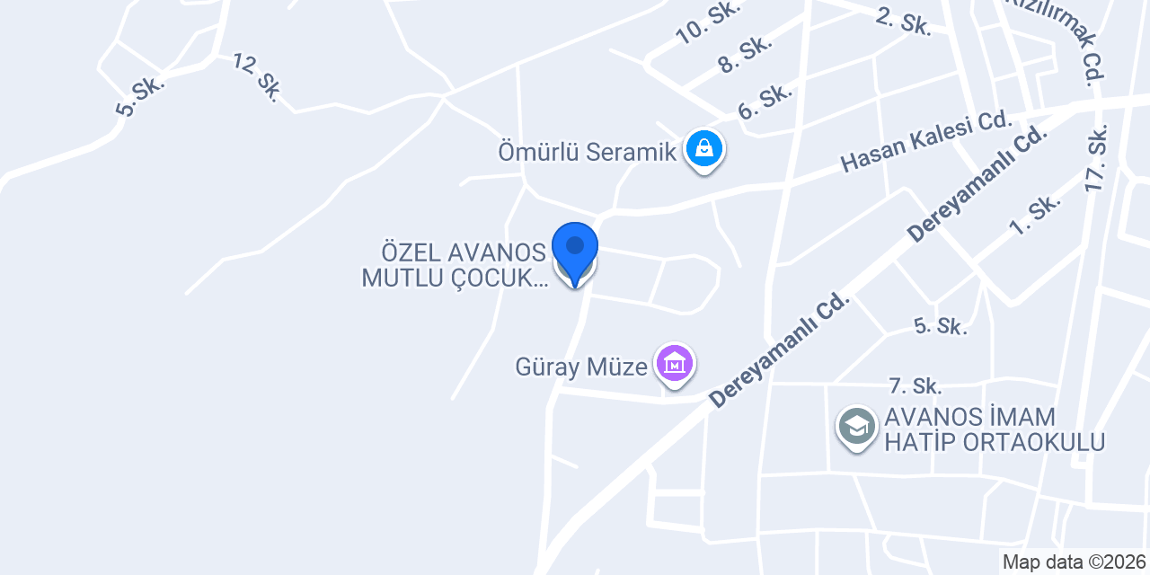 ÖZEL AVANOS MUTLU ÇOCUK ANAOKULU konumu