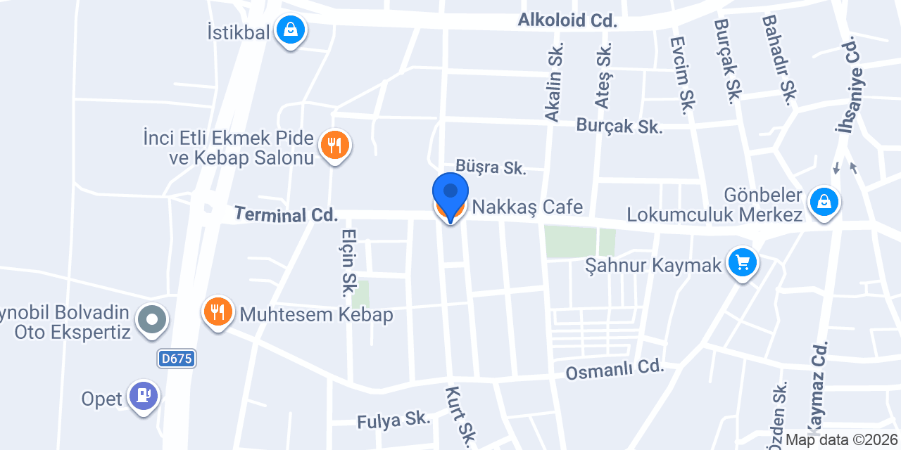 Nakkaş Cafe konumu