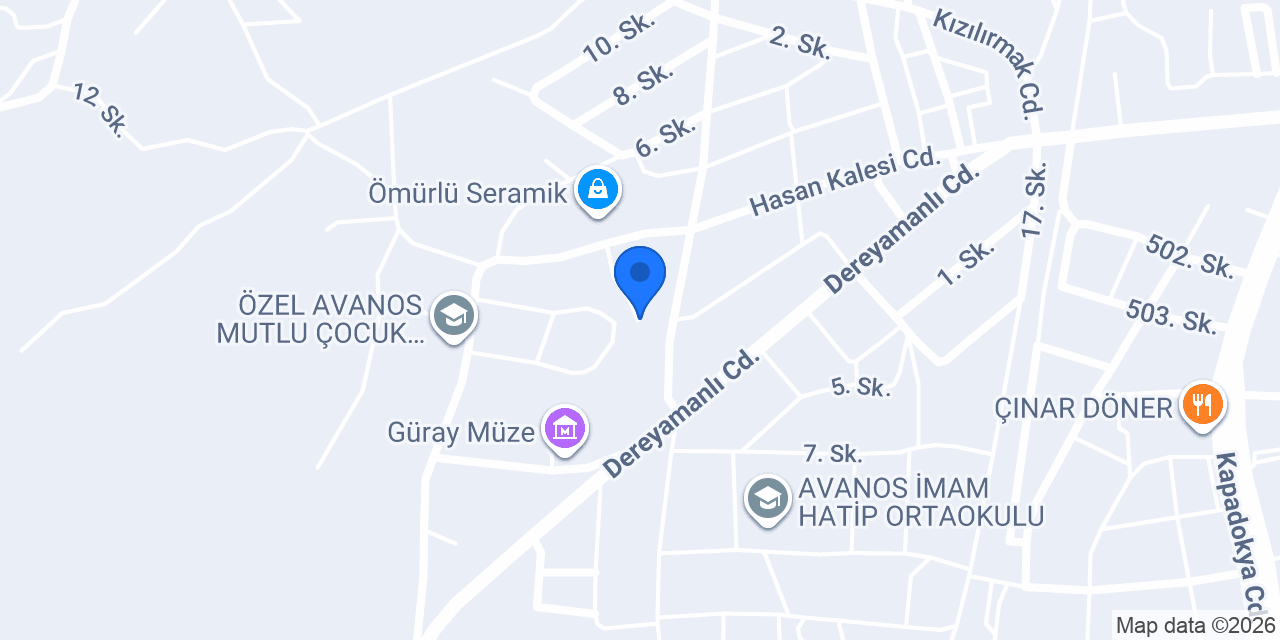 venessa çömlekçilik konumu