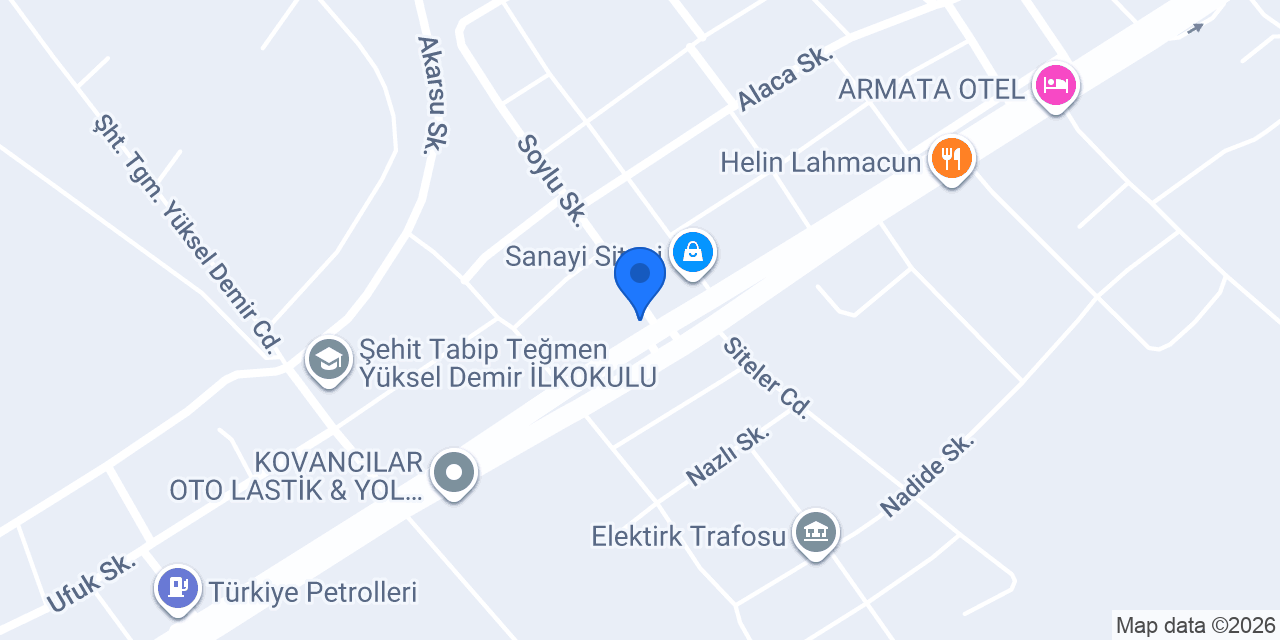 Saray oto tamir konumu