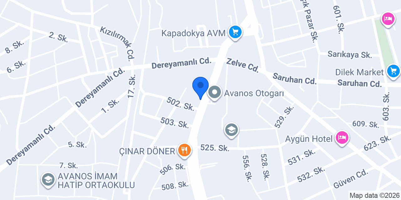 Simit Teknesi Avanos konumu