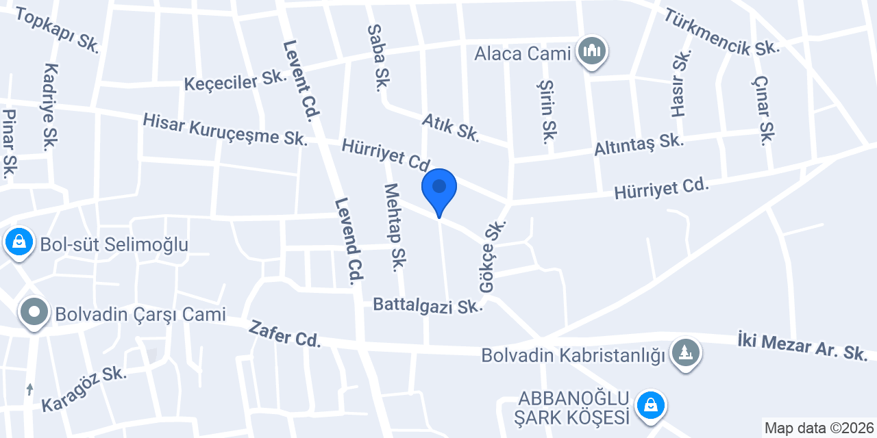 Ercan Özer Kuyumcusu konumu