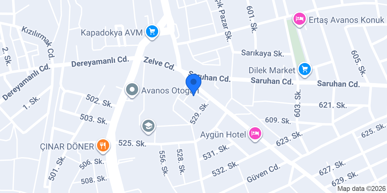 Avanos Toplum Sağlığı Merkezi konumu