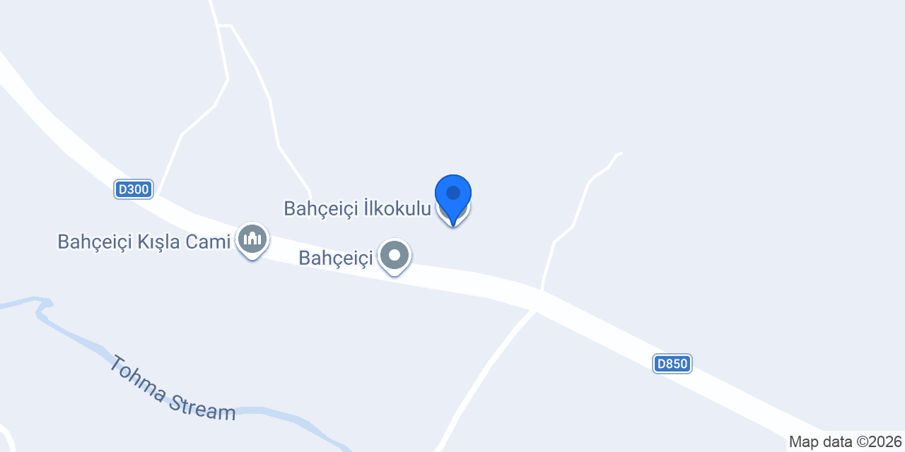Bahçeiçi İlkokulu konumu
