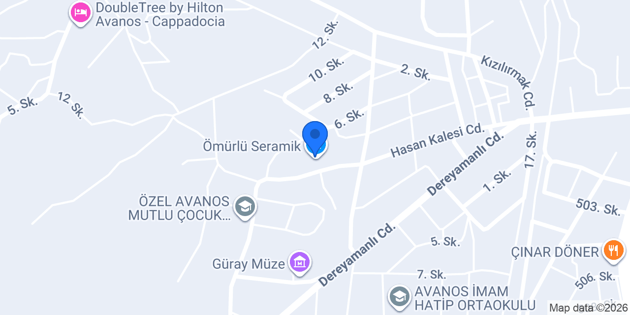 Ömürlü Seramik konumu