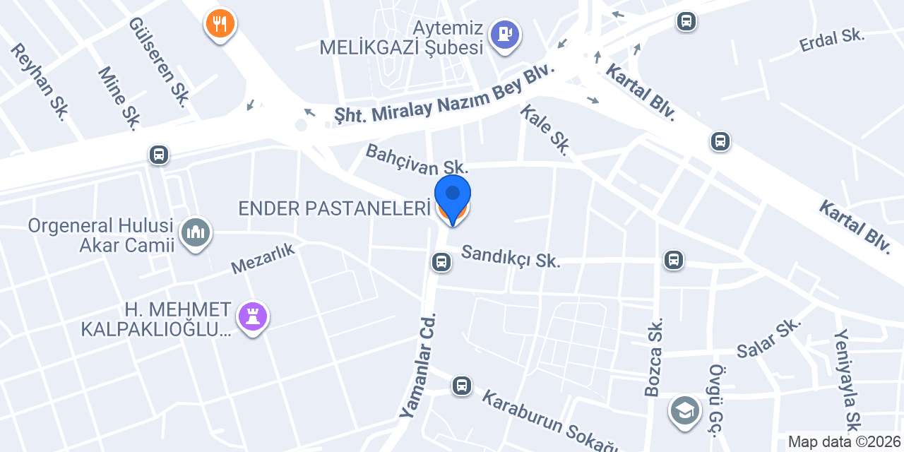 ENDER PASTANELERİ konumu