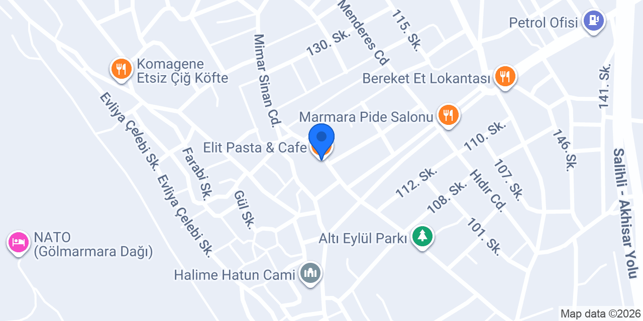 Elit Pasta & Cafe konumu