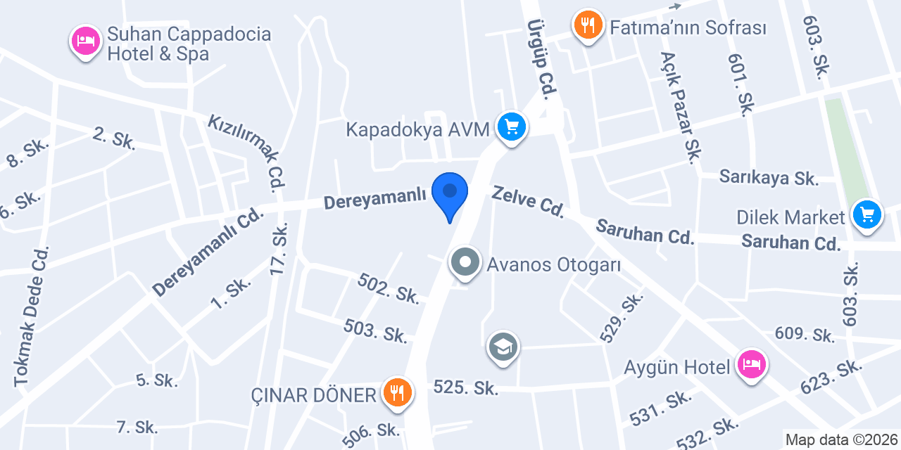 Avanos İlçe Jandarma Komutanlığı konumu