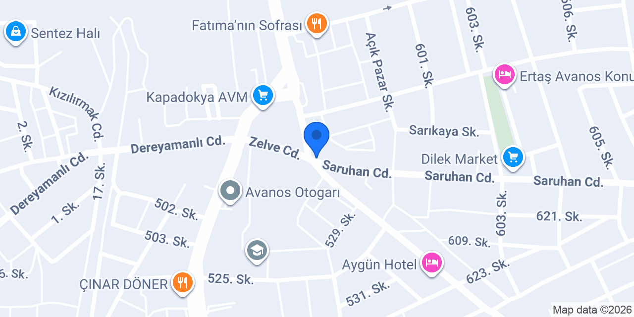 AVANOS ECZANESİ konumu