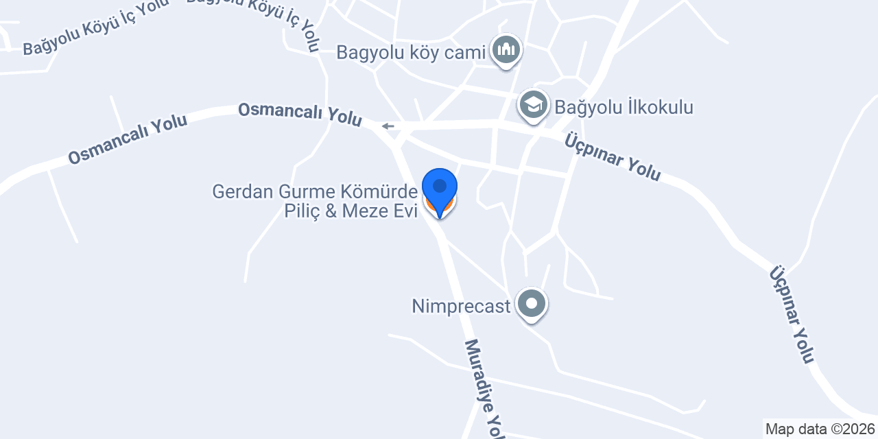 Gerdan Gurme Kömürde Piliç & Meze Evi konumu