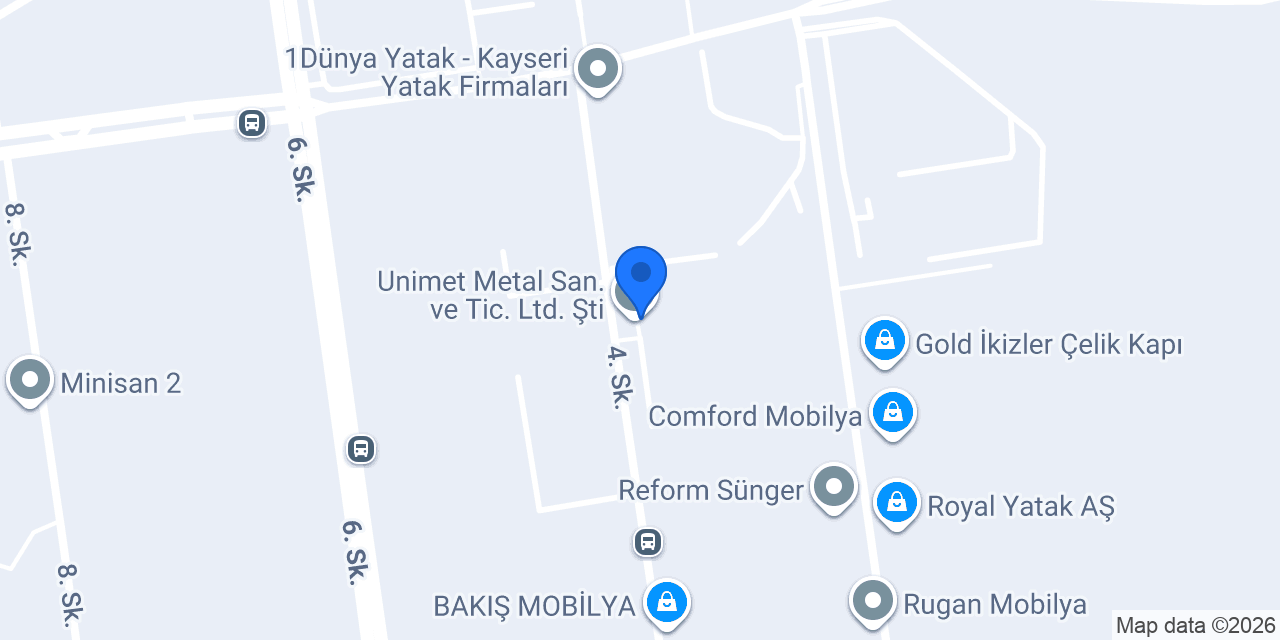 Dizayn Mobilya ve Kapı Sistemleri konumu