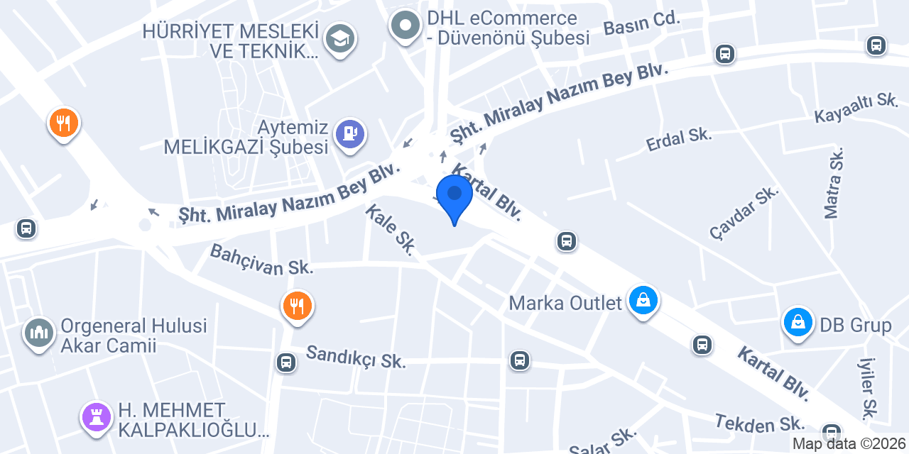 Çeviker Yapı Malzemeleri konumu