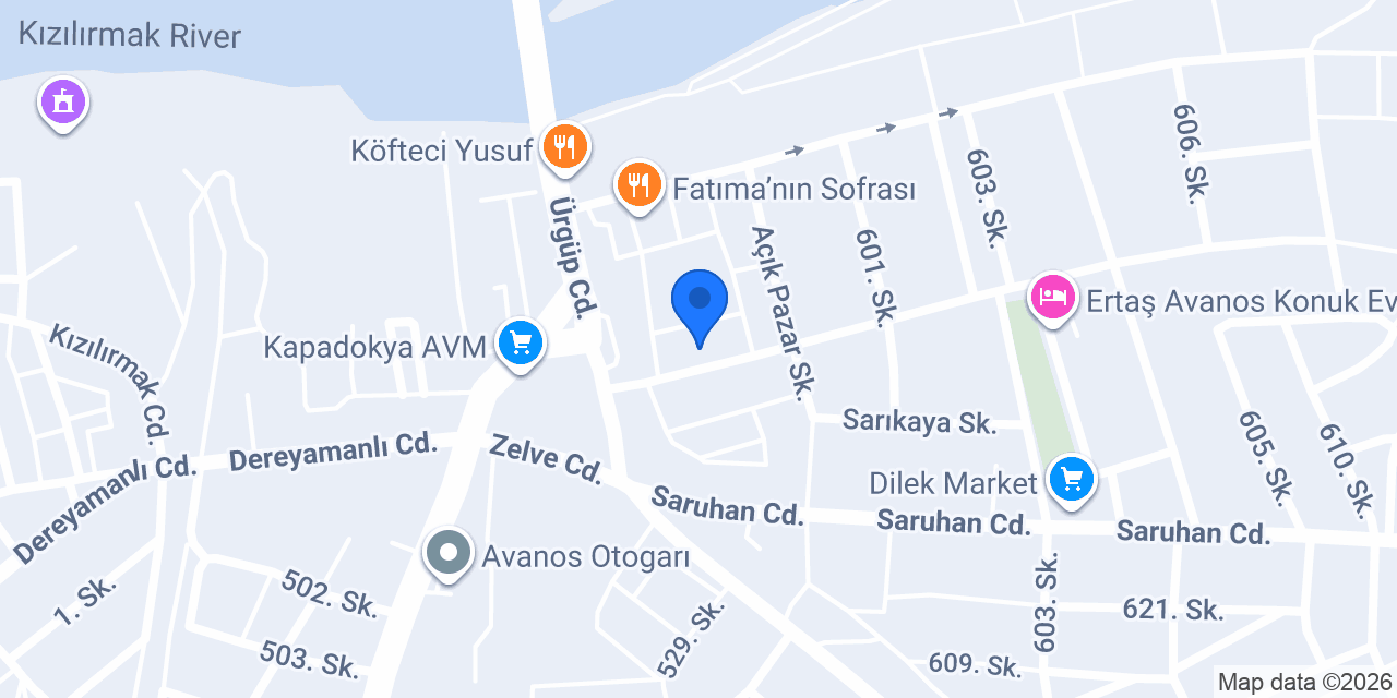 Yakamoz SPA & Masaj — Nevşehir (Avanos) konumu