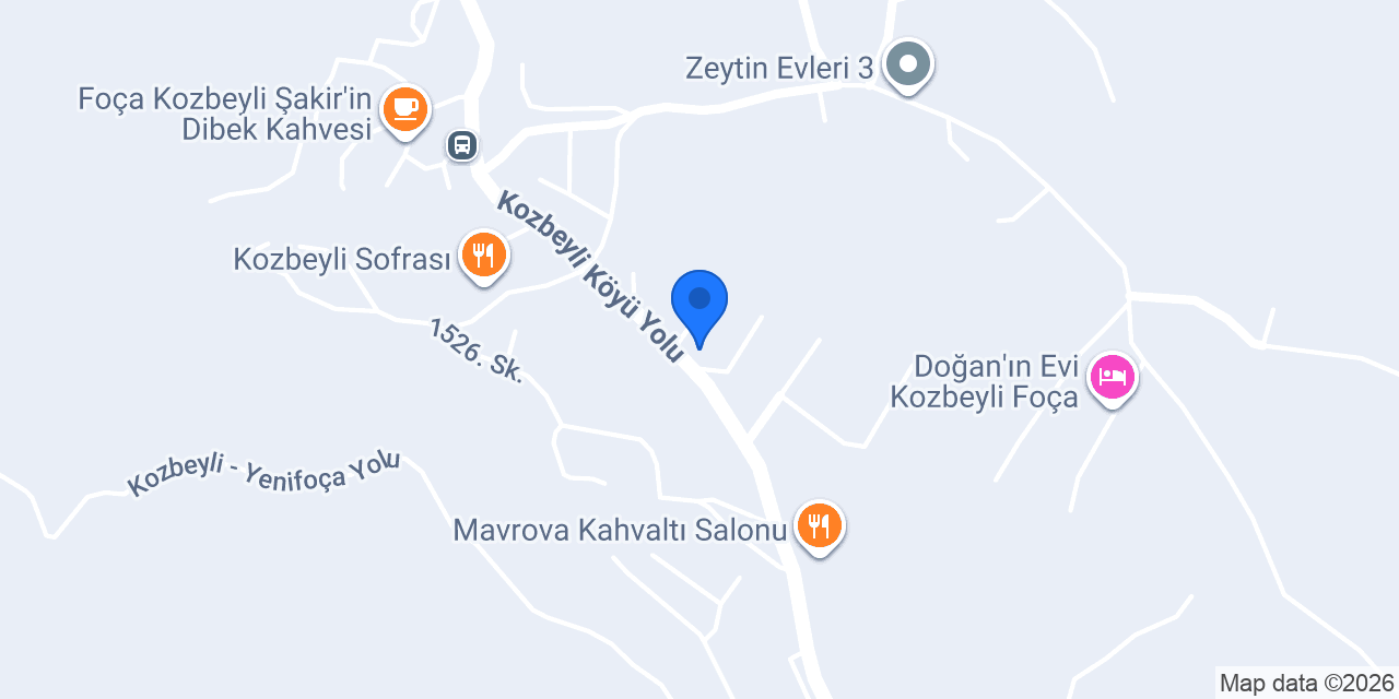 Kozbeyli Konağı OTEL konumu