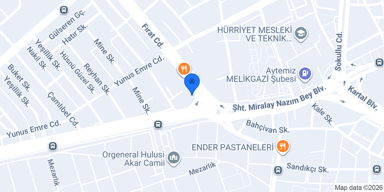 Bayırbaş Et Sitesi konumu