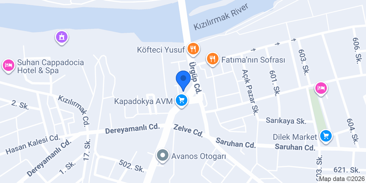 Avanos Vip Taksi-24 saat konumu
