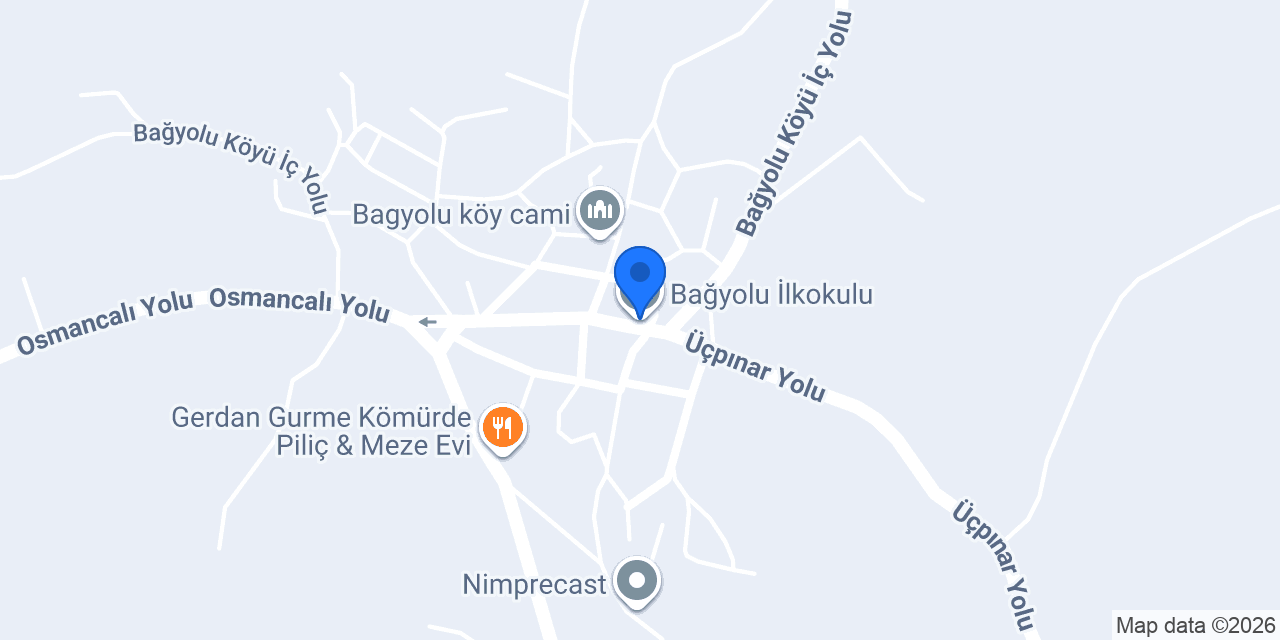 Bağyolu İlkokulu konumu