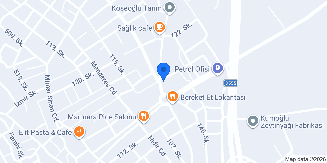 KINALIOĞLU GIDA PAZARI konumu