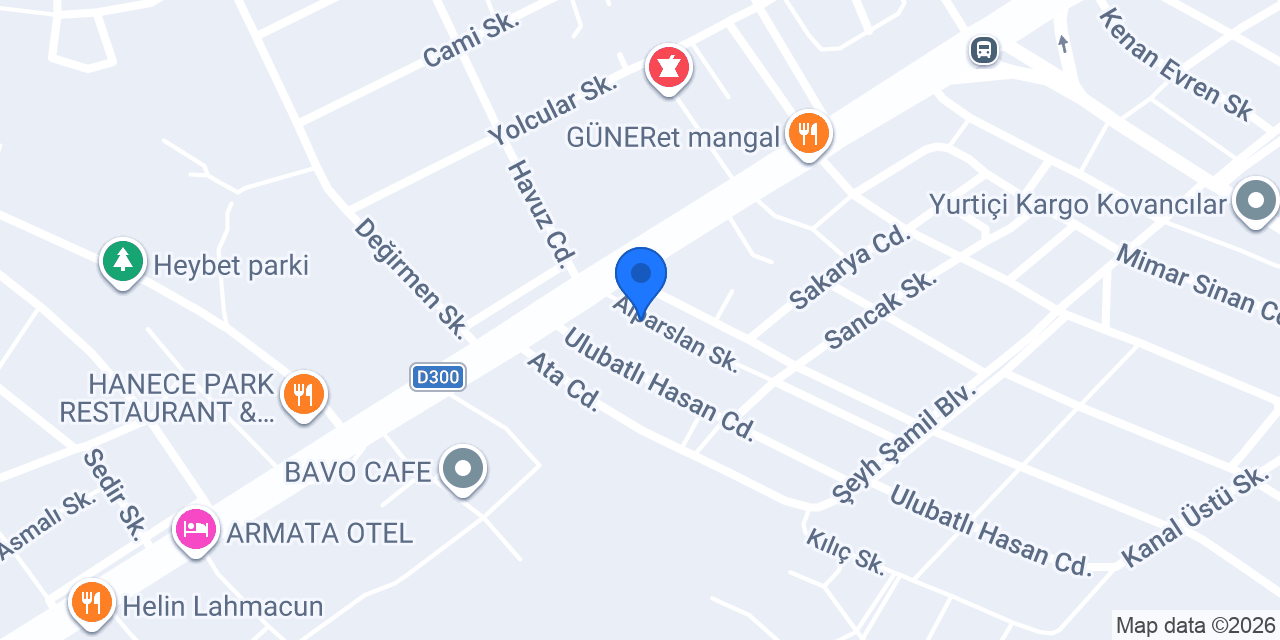 Kovancılar Matbaa konumu