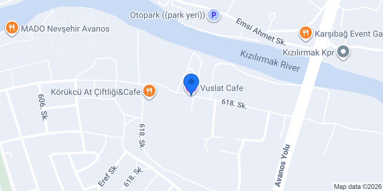 Vuslat Cafe konumu