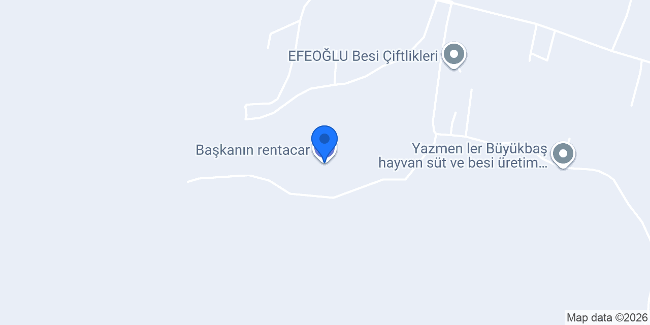 Başkanın rentacar konumu
