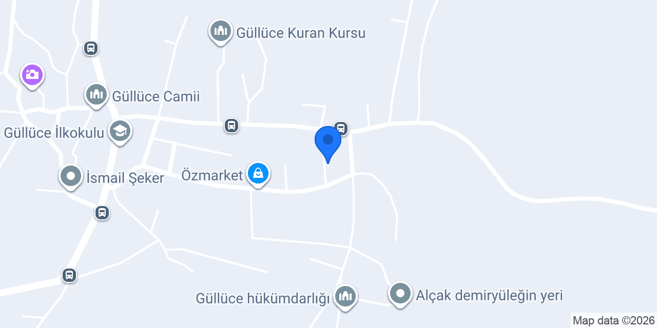Güllüce Belediyesi konumu