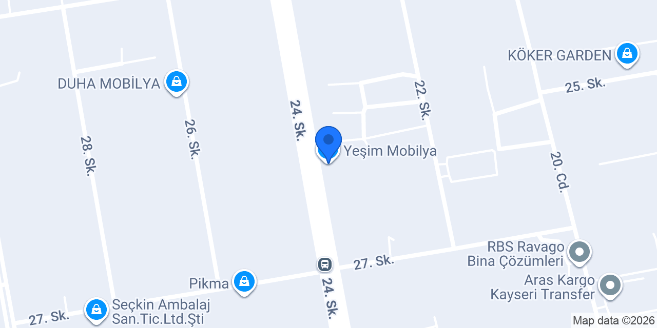 Yeşim Mobilya konumu