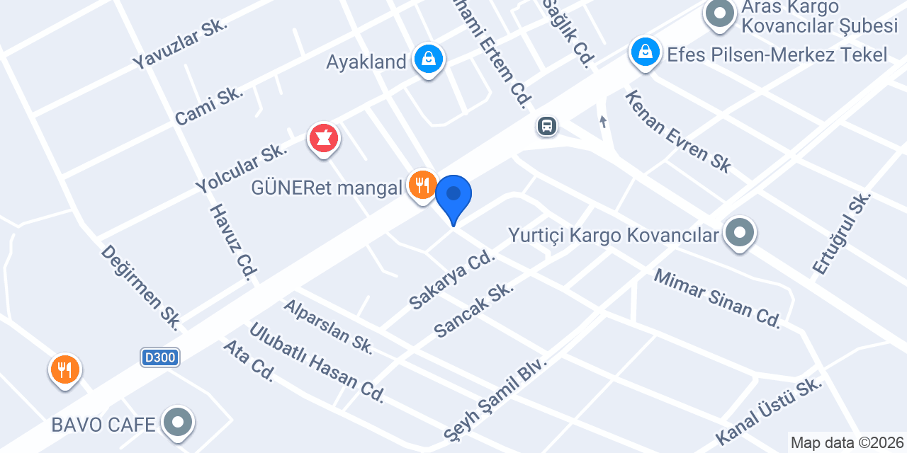 Kervan Restaurant konumu