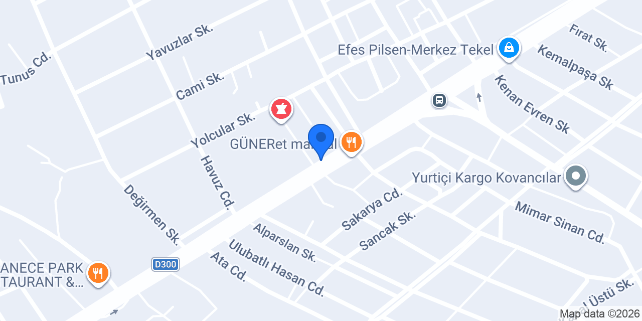 Kovancılar minibüs durağı konumu