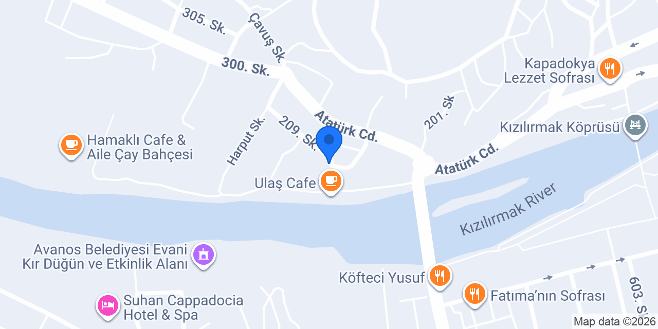 Gülbaba Hotels - Avanos konumu