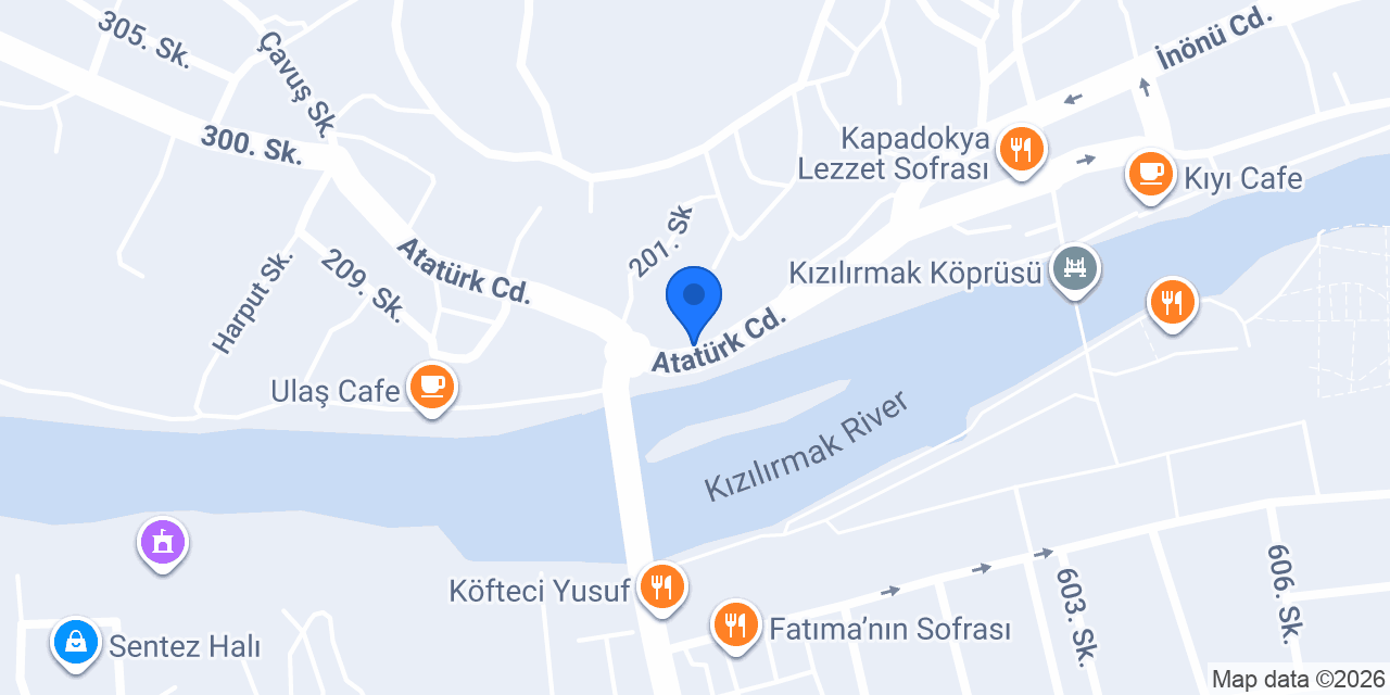Oses Çiğ Köfte Avanos konumu