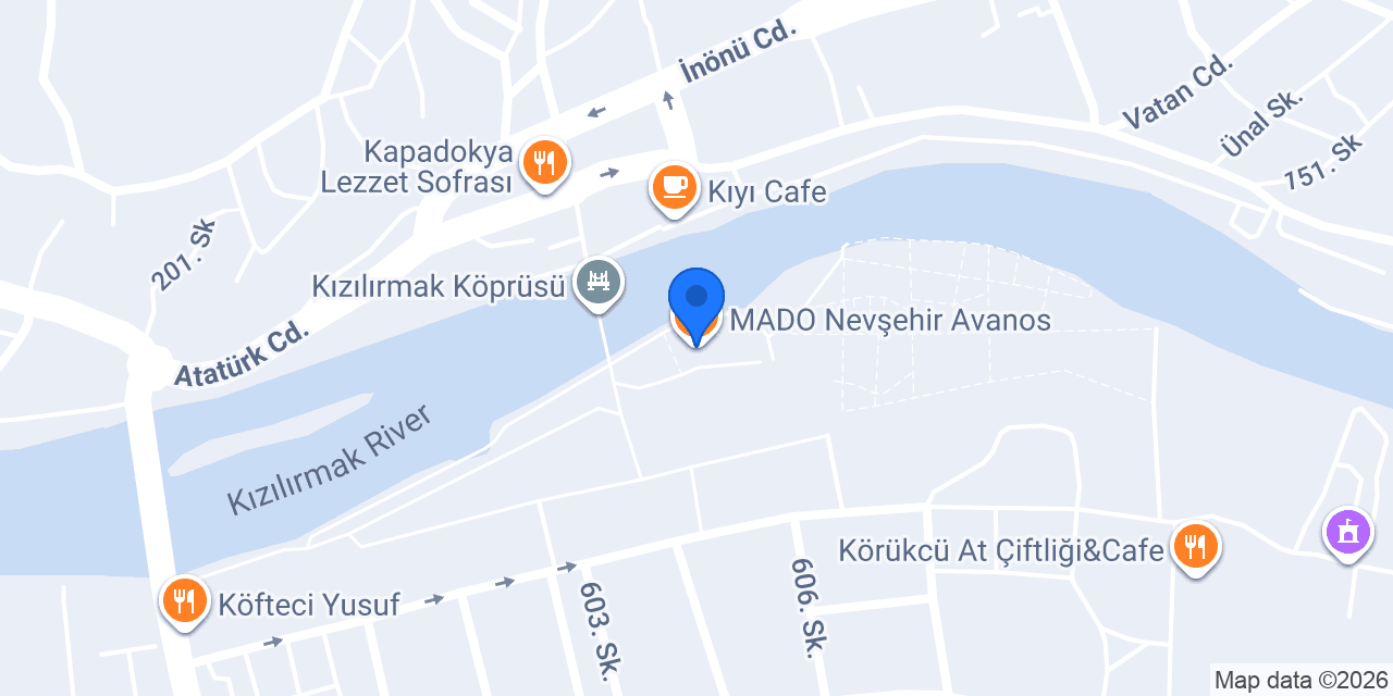 MADO Nevşehir Avanos konumu