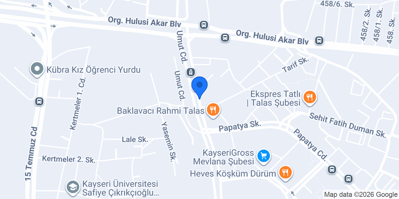 Orkide Mekanik Sıhhi Tesisat konumu