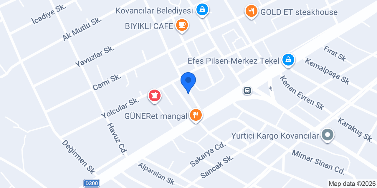 Kovancılar kombi servisi konumu