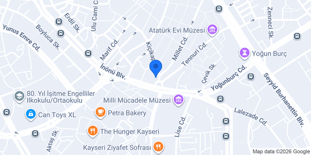 ProfSaracoglu Kayseri konumu