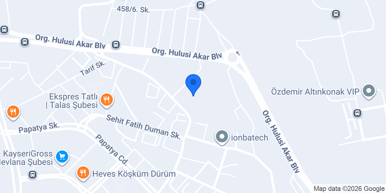 Mevlana İlkokulu konumu