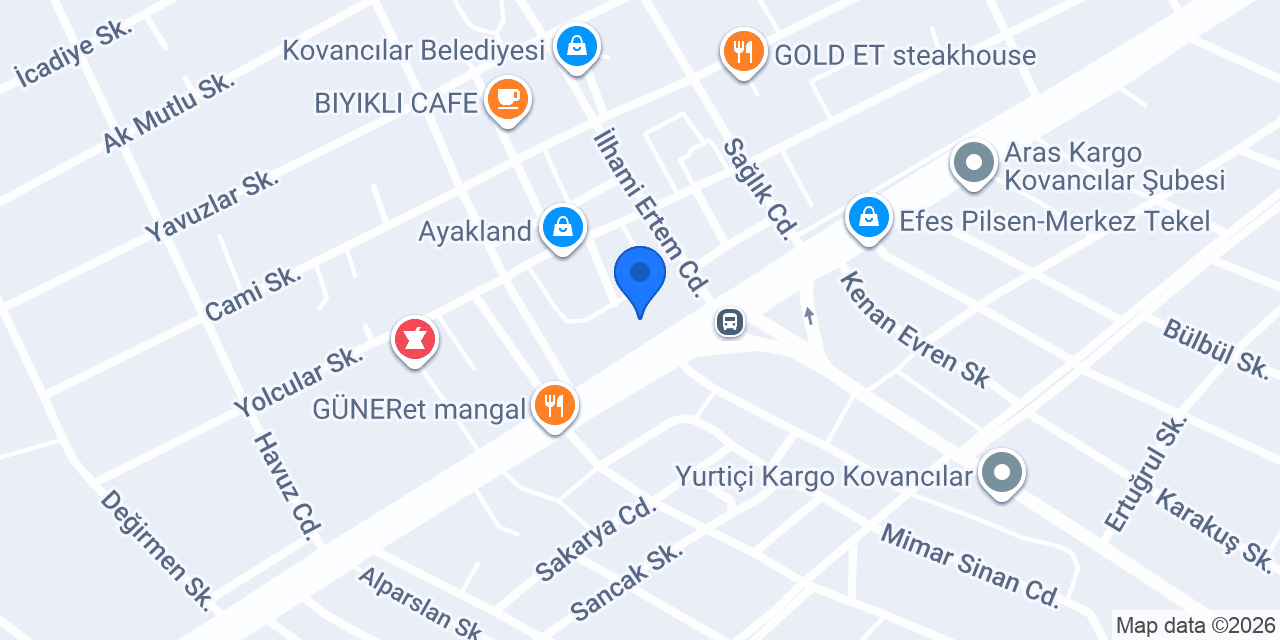 Kovancılar Eczanesi konumu