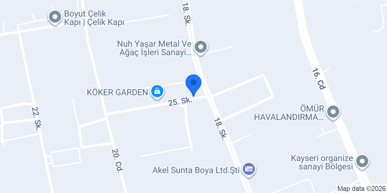 Aba Kuru Temizleme konumu
