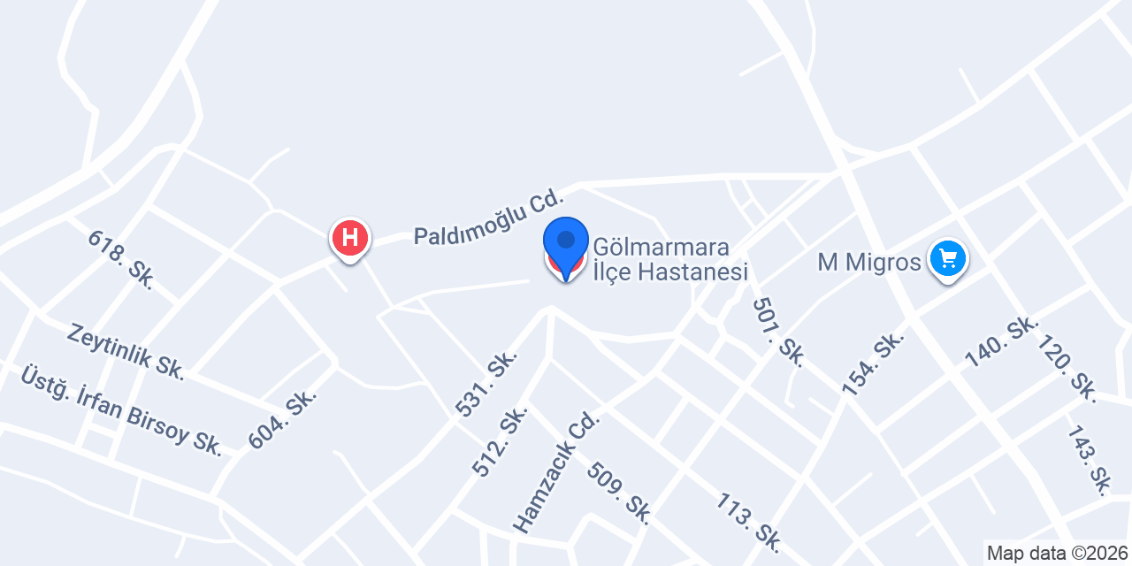 Gölmarmara İlçe Hastanesi konumu