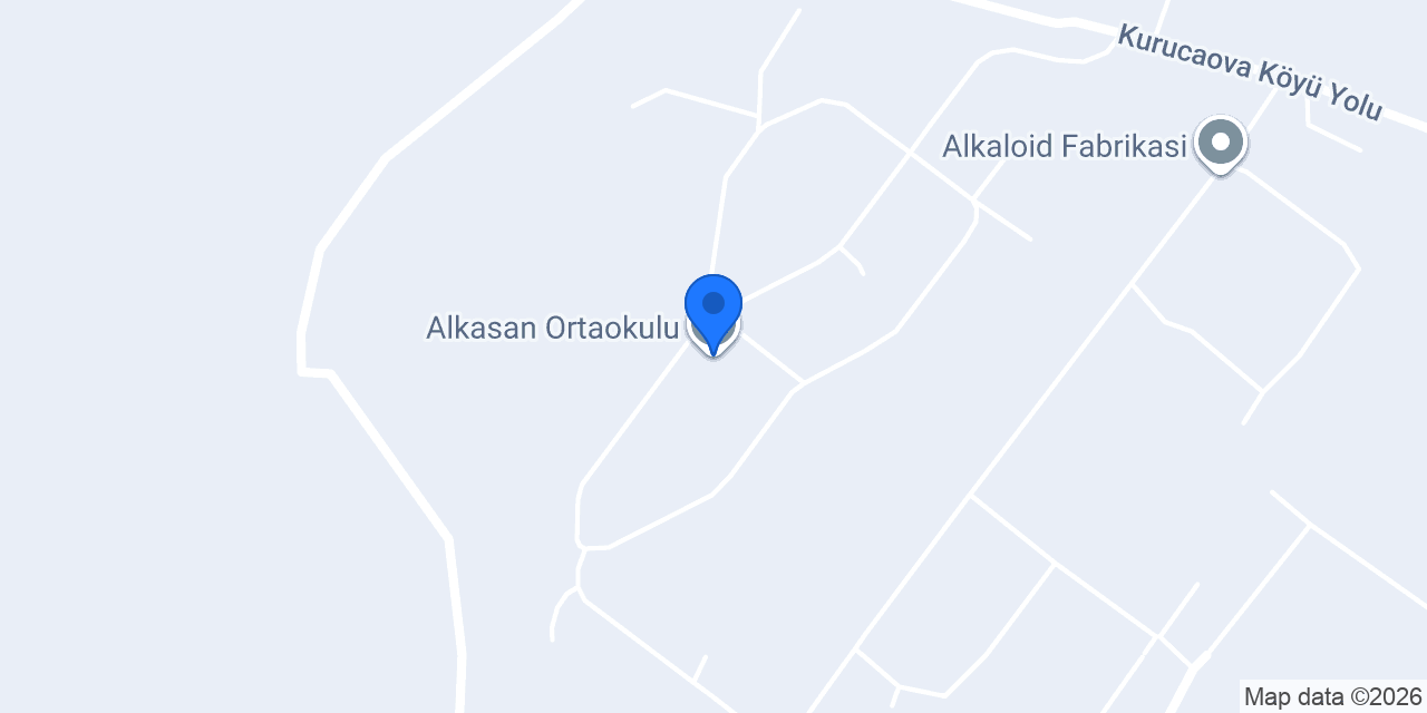Alkasan Ortaokulu konumu