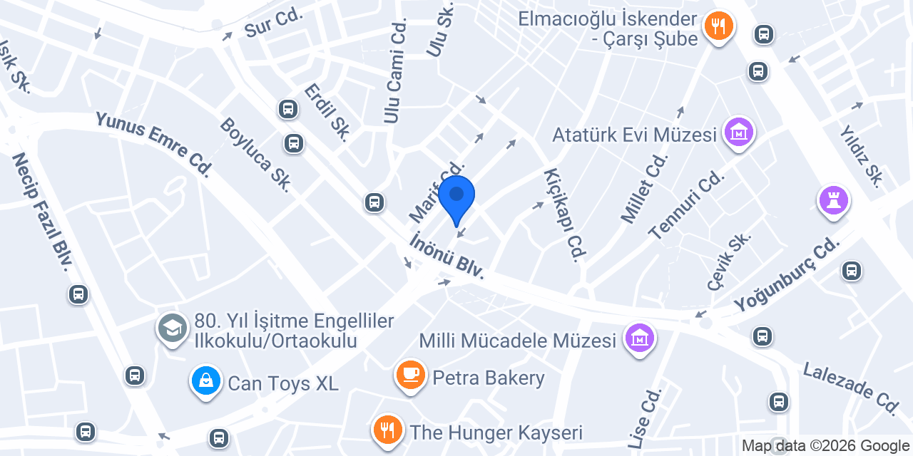 Ayan boya (bankalar cad. şubesi) konumu