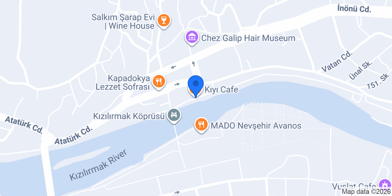 Kıyı Cafe konumu