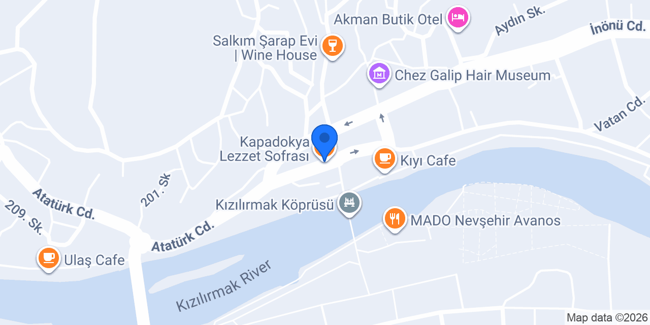 Kapadokya Lezzet Sofrası konumu