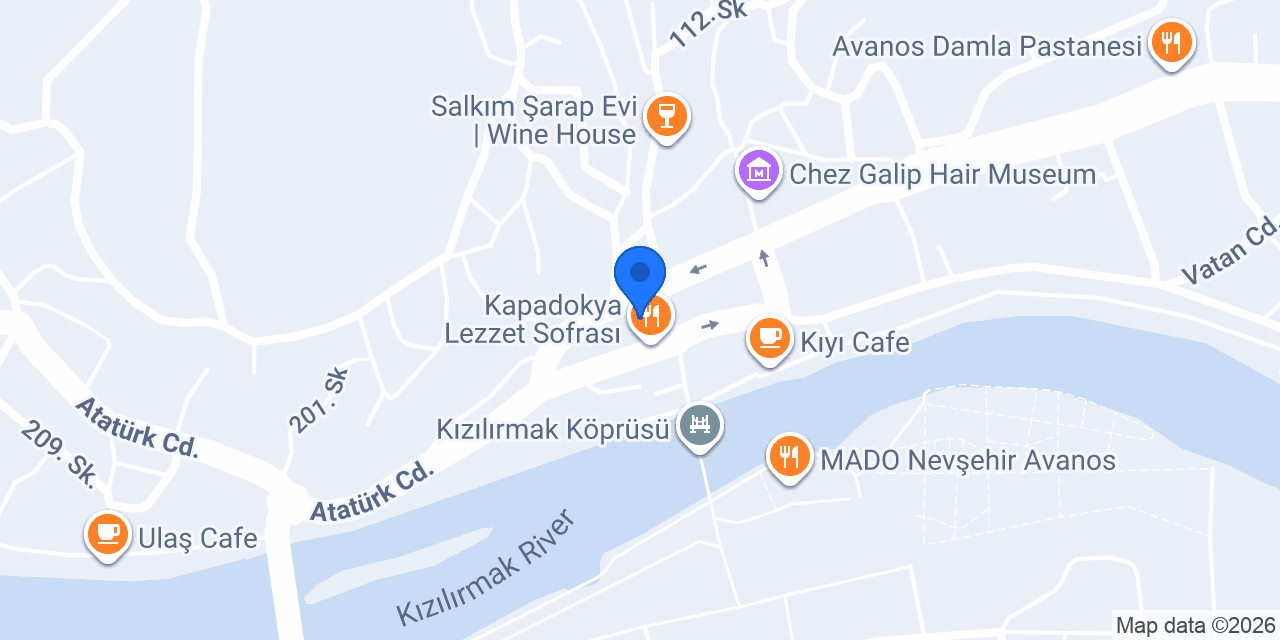 Türkiye İş Bankası Avanos/Nevşehir Şubesi konumu