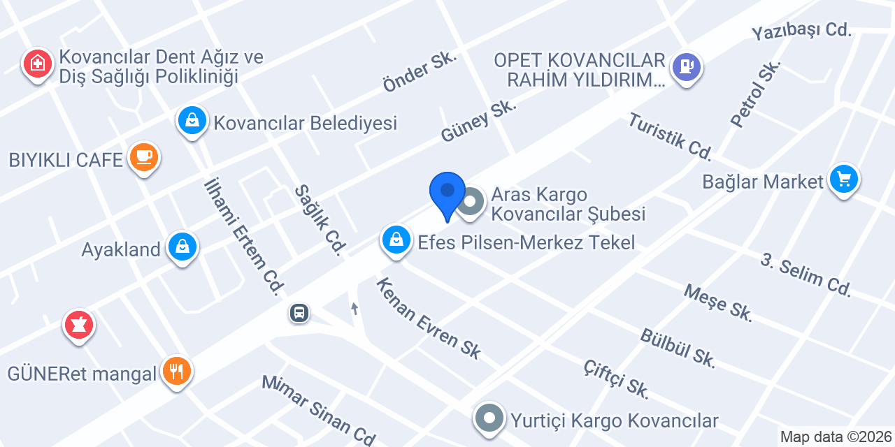 Çınar Ekmek Fırını konumu