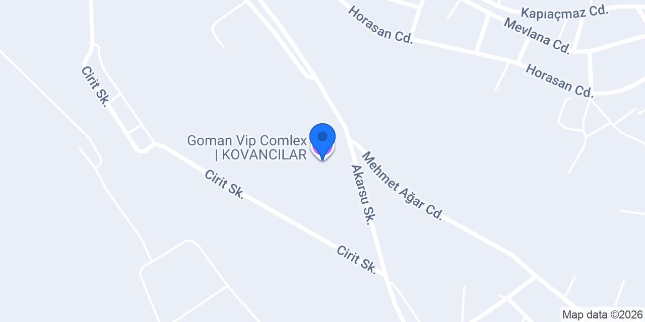 Goman Vip Comlex | KOVANCILAR konumu