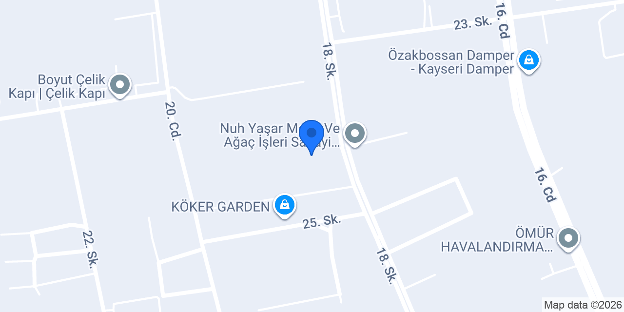 ACM Endustri Aluminyum konumu