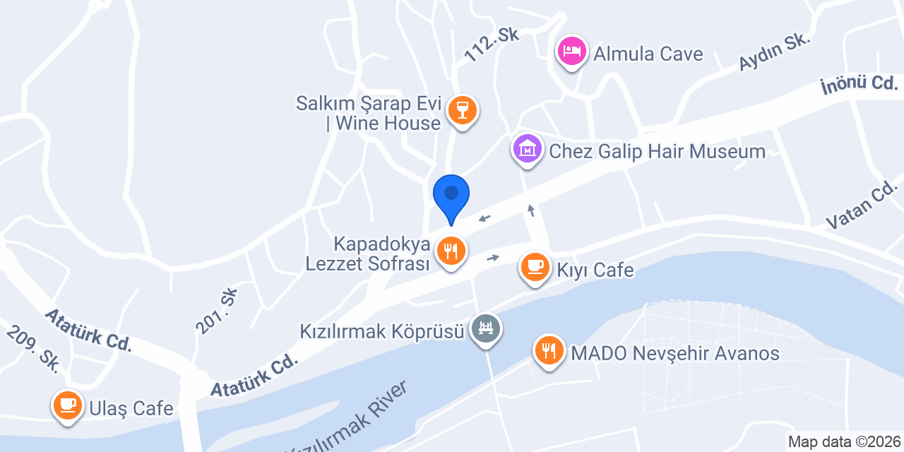 Avanos Taksi konumu